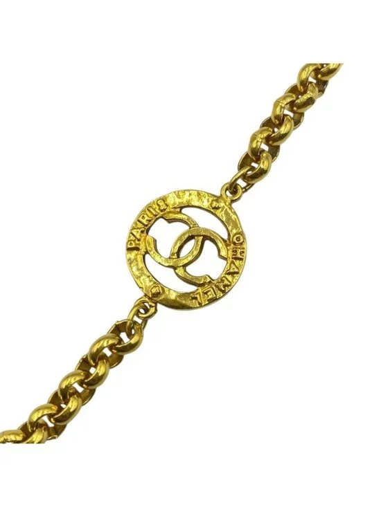 Chanel Long Necklace CC Logo Gold - Picture 3 of 6